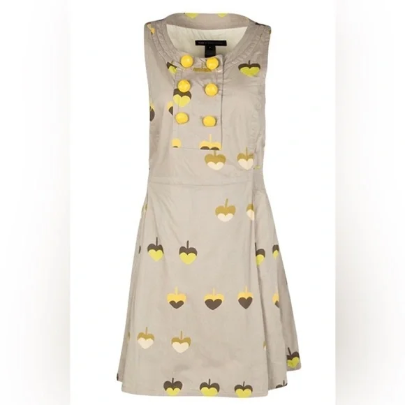 Marc by Marc Jacobs Y2K Heart Leaves Pinafore Dress. - Picture 1 of 8